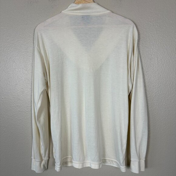 Patagonia Capilene Quarter Zip Pullover Top Cream Size XL - Picture 5 of 5